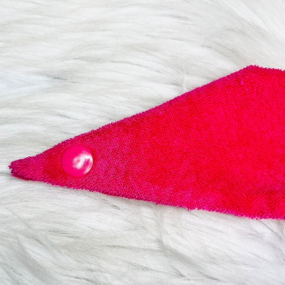Juicy Couture X Louadore Terry Cloth Dog Bandana Hot Pink - Picture 7 of 9
